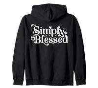 Blessed Beyond Measure Simply Blessed Blessing au dos Sweat à Capuche