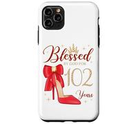 Blessed by God for 102 Years Old Fête d'anniversaire Reine Coque pour iPhone 11 Pro Max