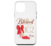 Blessed by God for 102 Years Old Fête d'anniversaire Reine Coque pour iPhone 12 Mini