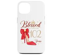 Blessed by God for 102 Years Old Fête d'anniversaire Reine Coque pour iPhone 13