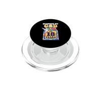 Blessed by God for 18 Years 18th Birthday Thème Religieux PopSockets PopGrip pour MagSafe
