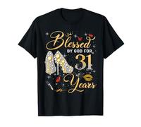 Blessed by God for 31 Years Old Women 31st Birthday Queen T-Shirt