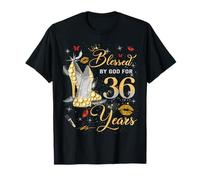 Blessed by God for 36 Years Old Women 36th Birthday Queen T-Shirt