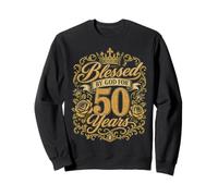 Blessed by God for 50 Years Old Women 50th Birthday Queen Sweatshirt