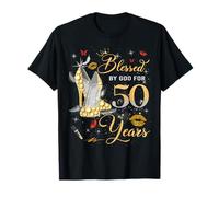 Blessed by God for 50 Years Old Women 50th Birthday Queen T-Shirt