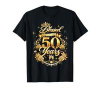 Blessed by God for 50 Years Old Women 50th Birthday Queen T-Shirt