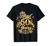 Blessed by God for 50 Years Old Women 50th Birthday Queen T-Shirt