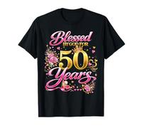 Blessed by God for 50 Years Old Women 50th Birthday Queen T-Shirt