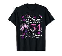 Blessed by God for 54 Years Old Women 54th Birthday Queen T-Shirt