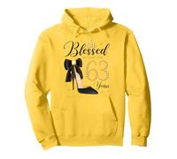 Blessed by God for 63 Years Old 63th Birthday Party Queen Sweat à Capuche