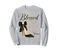 Blessed by God for 63 Years Old 63th Birthday Party Queen Sweatshirt