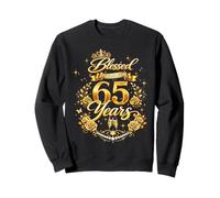 Blessed by God for 65 Years Old Women 65th Birthday Queen Sweatshirt