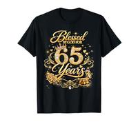 Blessed by God for 65 Years Old Women 65th Birthday Queen T-Shirt