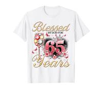 Blessed by God for 65 Years Old Women 65th Birthday Queen T-Shirt