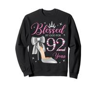 Blessed by God for 92 Years Old Fête d'anniversaire Reine Sweatshirt
