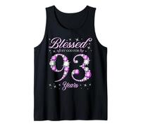 Blessed by God for 93 Years Old 93th Birthday B-Day Party Débardeur