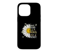 Blessed by God Loved by Jesus LED by Spirit Faith Coque pour iPhone 14 Pro Max