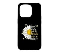 Blessed by God Loved by Jesus LED by Spirit Faith Coque pour iPhone 15 Pro