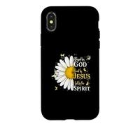 Blessed by God Loved by Jesus LED by Spirit Faith Coque pour iPhone X/XS