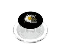 Blessed by God Loved by Jesus LED by Spirit Faith PopSockets PopGrip pour MagSafe