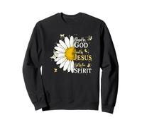Blessed by God Loved by Jesus LED by Spirit Faith Sweatshirt