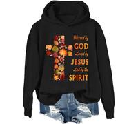 Blessed By God Loved By Jesus Led By The Spirit Sweatshirt, Blessed Girl Shirt For Women, Religiious Shirts Women Man, Noir 1, L