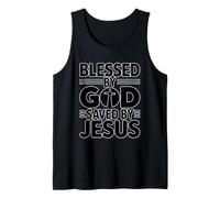 Blessed by God Saved by Jesus Débardeur