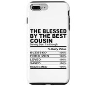 blessed by the best cousin nutrition fact cousins hommes femmes Coque pour iPhone 7 Plus/8 Plus