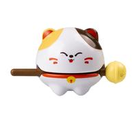 Blessed Cat Cartoon Temple Block, Wooden Fish Percussion Toy, Special Desk Ornament and Sound Drum, Fun Musical Instrument for Home, Office, Car, Kids