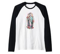 Blessed Christian Mom Accessories Mexican Girls Virgin Mary Manche Raglan