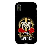 Blessed Faith God Cross Bible Verse Mexican Devotion Phrase Coque pour iPhone X/XS