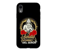 Blessed Faith God Cross Bible Verse Mexican Devotion Phrase Coque pour iPhone XR