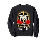 Blessed Faith God Cross Bible Verse Mexican Devotion Phrase Sweatshirt