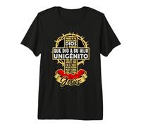 Blessed Faith God Cross Bible Verse Mexican Devotion Phrase T-Shirt Haut de Gamme