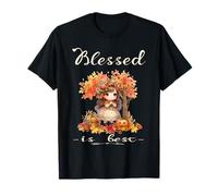 Blessed is Best Automne & Autumn Harvest, Jolie Fille Vintage T-Shirt