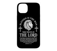 Blessed is The Man Who Trusts in The Lord Lion of Juda Coque pour iPhone 14 Plus