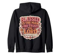 Blessed is The Man Who Trusts The Lord Christian Femme Fille Sweat à Capuche