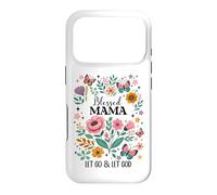 Blessed Mama Floral Christian Butterfly Let Go and Let God Coque pour iPhone 17 Pro