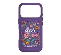 Blessed Mama Floral Christian Butterfly Let Go and Let God Coque pour iPhone 17 Pro