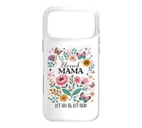 Blessed Mama Floral Christian Butterfly Let Go and Let God Coque pour iPhone 17 Pro Max
