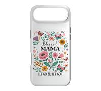 Blessed Mama Floral Christian Butterfly Let Go and Let God Coque pour iPhone Air