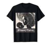 Blessed Mama, mère Afro-américaine, Enfant, Amour, fête des mères T-Shirt