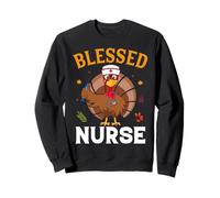Blessed Nurse Funny Thanksgiving Thankful for Family Sweatshirt