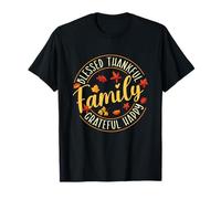Blessed Thankful - Famille Thanksgiving Day Fall Holiday T-Shirt