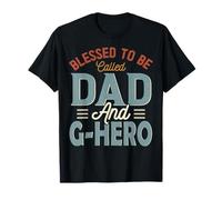 Blessed to be Called Dad and G-Hero Retro Fête des Pères T-Shirt