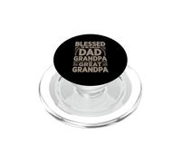 Blessed to Be Called Dad Grandpa and Great Grandpa PopSockets PopGrip pour MagSafe