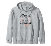 Blessed to Be Called Grandma Femme Floral Mère Mignon Fête des Mères Sweat à Capuche