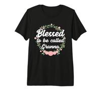 Blessed to Be Called Granna Grandma T-Shirt Haut de Gamme