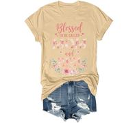 Blessed to Be Called Mom and Bibi Chemise vintage à fleurs pour fête des mères grand-mère, kaki, 3XL