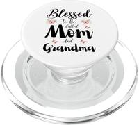 Blessed to Be Called Mom and Grandma Floral Cute Mother's Day PopSockets PopGrip pour MagSafe